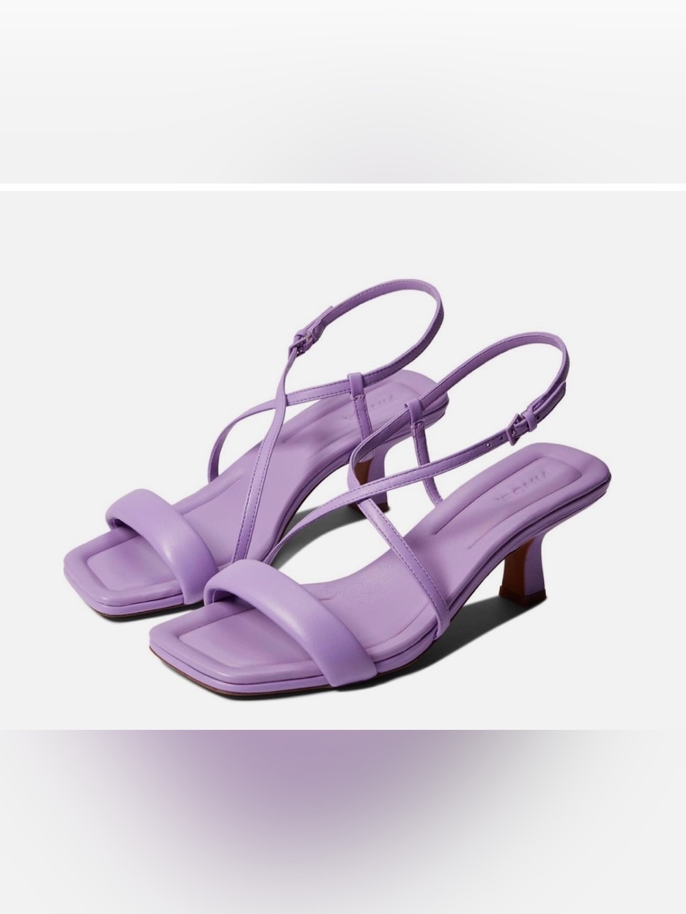 Vince Lavender Strappy Low-Heel Sandals
